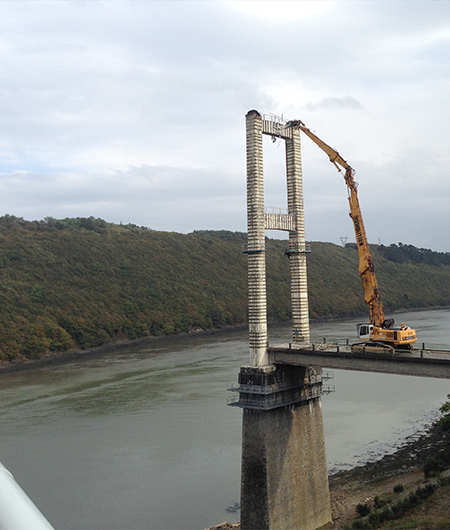 4Ddémolition démantelement du pont de thérénez